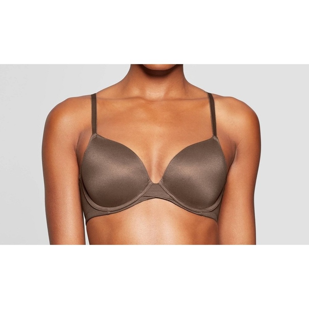 Auden The Icon Full Coverage Lightly Lined T-Shirt Bra Womens 38D Brown NWT